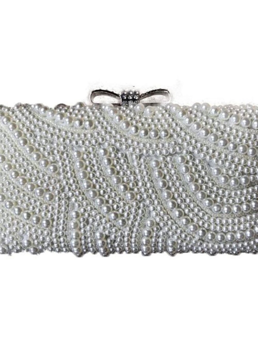 ⨠White Pearl Evening Clutch āØ